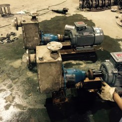 化工(gong)泵使用現場