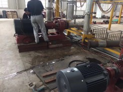 化工(gōng)泵使用現場